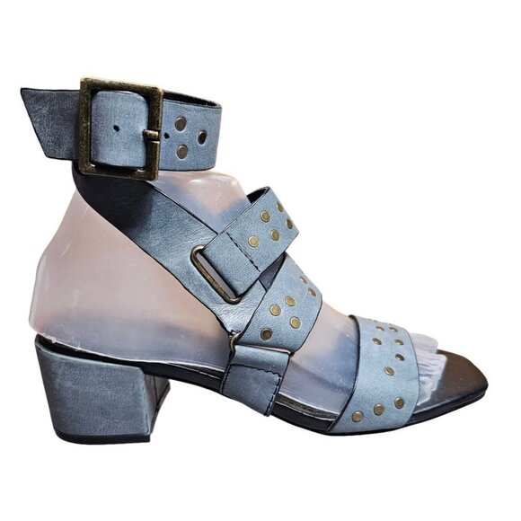 Kelsi Dagger Size 6 Brooklyn Women's Leather Studded Seabring Heeled Sandals - Picture 9 of 16